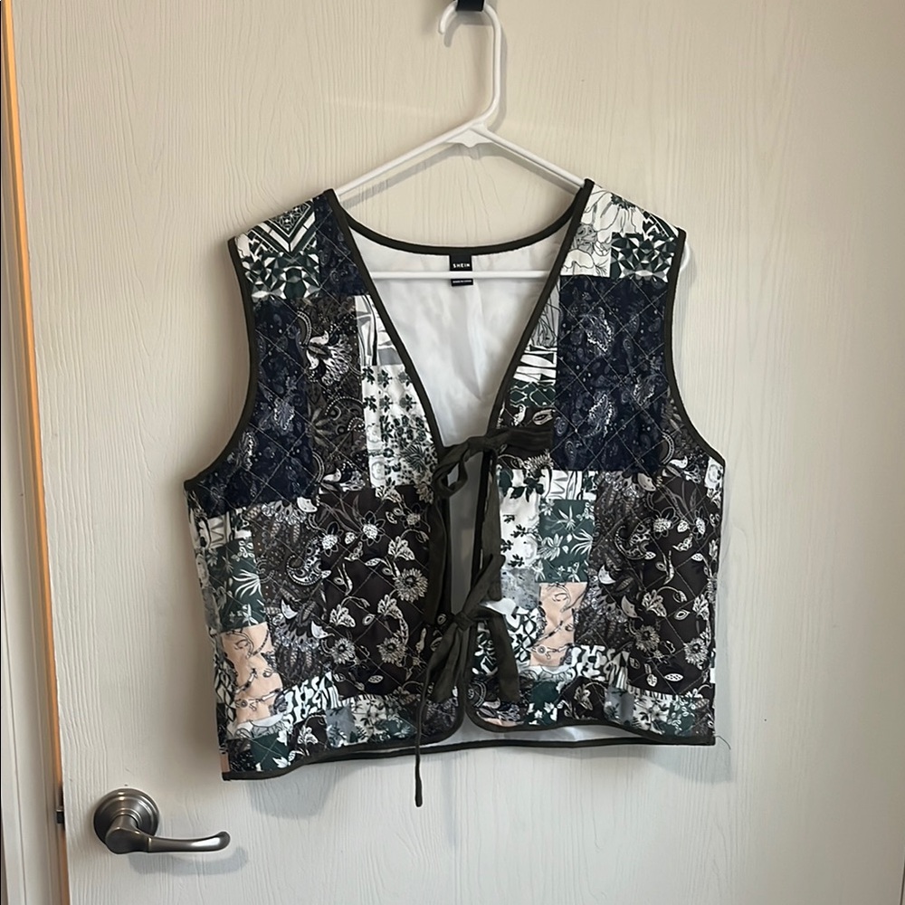Patchwork Sleeveless Top